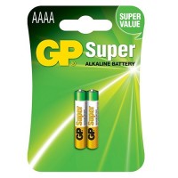 GP Super AAAA (25A / E96 / LR8D425) 1.5V Alkaline baterijas 2 gab.