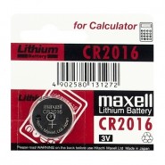 Maxell CR2016 / DL2016 / ECR2016 3V 90mAh litija baterija (ražots Japānā), 1 gab.