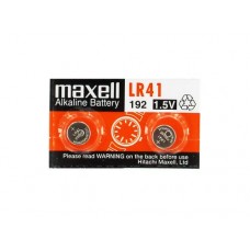 Maxell LR41 / 192 1.5V 0% Hg Alkaline baterijas (ražots Japānā) 2 gab. (Expiry date 2024-12)