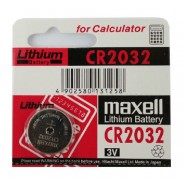 Maxell CR2032 / DL2032 / ECR2032 3V 220mAh lithium battery (made in Japan), 1 pc.