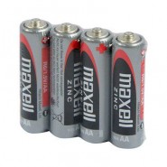 Maxell AA R6 Mignon Zinc Carbon Batteries for Low Energy Applications, cinka oglekļa baterijas zema enerģijas patēriņa pielietojumam 4 gab. (Derīguma termiņš 2024-08)