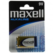 Maxell 9V / 6LR61 / MN1604  0% Hg Alkaline baterija (ražots Japānā) 1 gab.