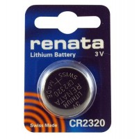 Renata CR2320 3V 150mAh litija elektronikas (electronics) baterija (ražots Šveicē)