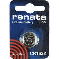 Renata CR1632 3V 137mAh litija elektronikas (electronics) baterija (ražots Šveicē)