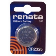 Renata CR2325 BR2325 DL2325 ECR2325 KCR2325 KL2325 KECR2325 LM2325 3V 190mAh Lithium Battery, litija baterija, ražots Šveicē