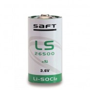 Saft LS 26500 (C) 7.7Ah 3.6V (Li-SoCI2) battery (Non-rechargeable), made in France