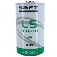 Saft LS 33600 (D) 17.0Ah 3.6V (Li-SoCI2) battery (Non-rechargeable), made in France