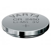 Varta CR2450 3V 560mAh Li-Mn elektronikas (electronics) baterija. Ražots Vācijā