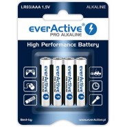 everActive Pro Alkaline AAA LR03 1.5V 1250mAh Batteries 4pcs
