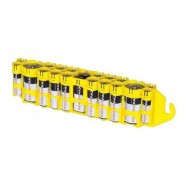 Storacell 19 x AA, AAA, 9V, C akumulatoru / bateriju kastīte (dzeltena)