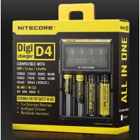 Nitecore Digicharger D4 Digital Universal 4-slot Li-Ion NiMH Ni-Cd 4-Channel Battery Charger