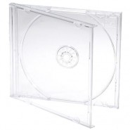 10.2mm CD Jewel box standarta CD kastīte caurspīdīga, vienvietīga 1 gab.