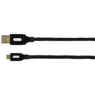 Avinity USB 2.0 - Micro USB kabelis 1.5m (melns)
