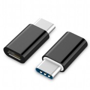 Gembird USB Type C Male - Micro USB Female adapteris (CM / MicroUSB-F) (melns)