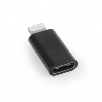 Gembird USB Type C Female - Apple Lightning Male adapteris (CF / 8pin M) (melns)