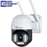 Ctronics 4K 8MP Outdoor Dual Band WiFi PTZ Surveillance Camera 2.4GHz 5GHz Person Vehicle Detection Auto Tracking 2 Way Audio 355° 90° Swivel Night Vision IP66, nakts redzamības bezvadu āra novērošanas kamera personas auto atpazīšana automātiska sekošana
