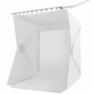 Photo Light Tent Studio Box 22x23x28cm Neutral White LED, portatīvā foto studija telts