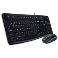  Logitech Desktop MK120 - keyboard + wired mouse (US) 