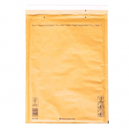 Paper envelope with bubble wrap I/19, 320x455+50 (300x445)mm, yellow, 1 pc.