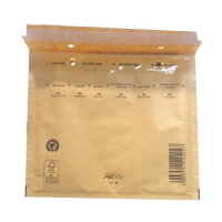 Paper envelope with bubble wrap CD, 200x175+50 (180x165)mm, yellow, 1 pc.