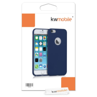 iPhone 6/6S viedtālruņa aizmugurējais silikona vāciņš (tumši zils - matēts / dark blue matte)