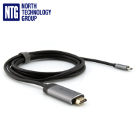 Verbatim 49144, USB Type-C HDMI 4k, 1.5 m video cable adapter, silver