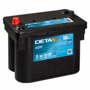 Deta DK508 AGM (Absorbed Glass Mat) Start Stop 12V 50Ah 800A 260x173x206mm Automotive Battery, auto akumulators