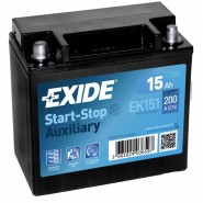 Exide Start-Stop Auxilary EK151 12V 15Ah 200A laivas, kutera, UPS, mājas uz riteņiem dziļās izlādes Deep-cycle akumulators, Deep Discharge