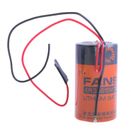 FANSO ER34615M D / LR20 / MN1300 13000mAh 3.6V (Non-rechargeable) lithium battery with soldered wires