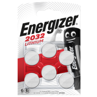 Energizer CR2032/BR2032/DL2032/ECR2032 3V 235mAh lithium battery, 6 pc.