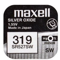 Maxell 319 SR527SW SR527W SR64 RW328 S526E V319 1.55V 17mAh Silver Oxide Watch Battery