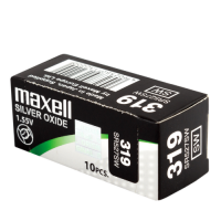 Maxell 319 SR527SW SR527W SR64 RW328 S526E V319 1.55V 17mAh Silver Oxide Watch Battery, pulksteņu baterijas 10 gab.