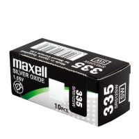 Maxell 335 SR512SW 1.55V 5.5mAh 0% Hg Silver oxide baterijas 10 Gab.