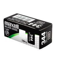 Maxell 344 / SR1136SW 1.55V 100mAh 0% Hg Silver oxide baterija s10 Gab.