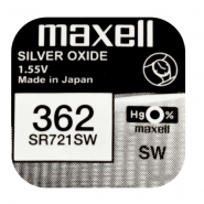 Maxell 362 / 361/ SR721SW/ AG11 1.55V 25mAh 0% Hg Silver oxide baterija 