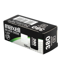 Maxell 380 / SR936SW 1.55V 75mAh 0% Hg Silver oxide baterijas 10 Gab.