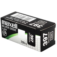 Maxell 397 / SR726SW 1.55V 36mAh 0% Hg Silver oxide baterijas 10 Gab.