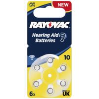Rayovac Acoustic Special 10 V319 HA10 V10AT 1.45V Hearing Aid Batteries, dzirdes aparātu baterijas dzirdes aparātiem