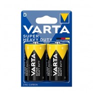 Varta Super Heavy Duty D LR20 MONO MN1300 1.5V Zinc-Carbon Superlife Batteries 2pcs