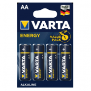 Varta Energy AA LR6 MN1500 1.5V Alkaline Batteries Made in Germany 4pcs