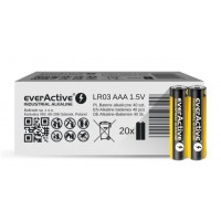everActive Industrial Alkaline AAA / LR03 / MN2400 1.5V 1100mAh baterijas, 40 gab. 