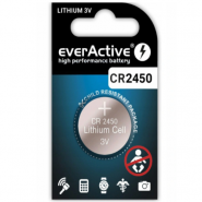 everActive CR2450/DL2450/ECR2450 3V lithium battery, 1 pc.