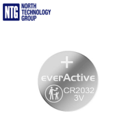 everActive CR2032 DL2032 ECR2032 3V 210mAh Lithium Battery Bulk, litija baterija 1 gab.