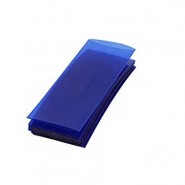 1x 18650 heat shrink wrap akumulatora apvalks (zils / blue)