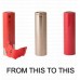 1x 18650 heat shrink wrap akumulatora apvalks (sarkans / red)