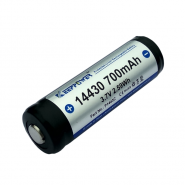 KeepPower 14430 4/5AA 700mAh 4A 3.7V PCB Protected Li-Ion Button Top rechargeable battery