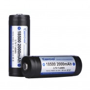 Keeppower IMR18500 2000mAh 4.2A 3.7V High Drain Li-Ion battery with protection (Button Top)