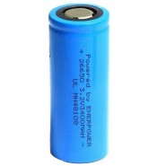 Enerpower 26650 3400mAh 10.2A 3.2V LiFePO4 battery (Flat Top)