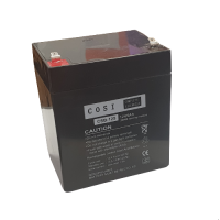 COSI CSB-125 12V 5Ah 20HR 4.8mm VRLA Valve Regulated Lead-Acid svina akumulators