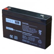 COSI CSB-67.2 6V 7.2Ah 7Ah 20HR 4.8mm T1 F1 VRLA Lead-acid Battery, svina akumulators